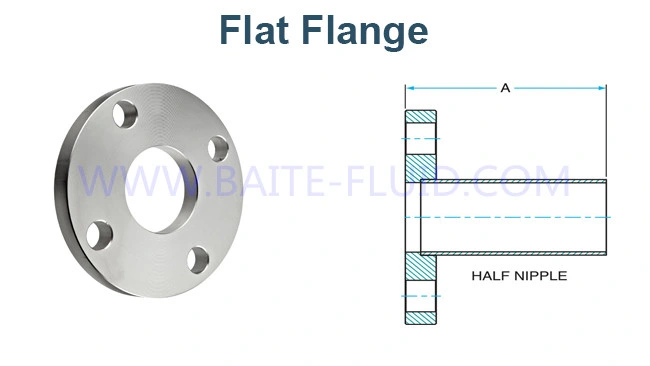 En1092-1 A105 Q235 St37.2 C22.8 Carbon Steel Flat Plate Flange